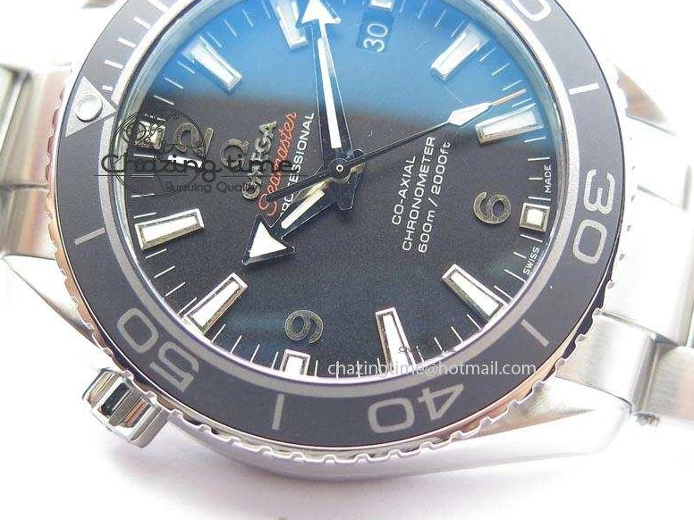 0507 Planet Ocean SS Bp Maker 45mm Black Bezel On SS Bracelet A OnTrend 8218